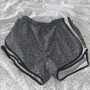 Black and white nike shorts
